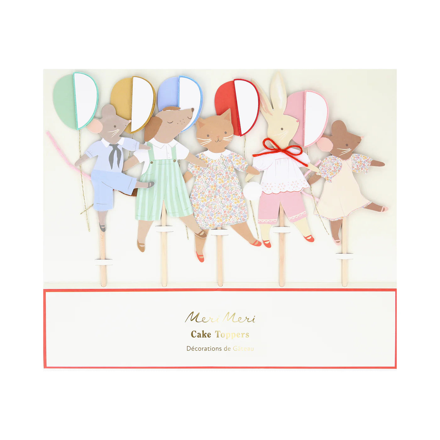 Animal Friends Cake Toppers