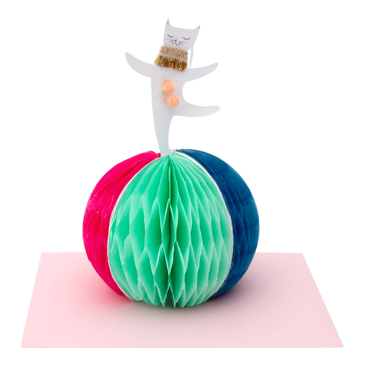 Circus Cat Stand-Up Birthday Card