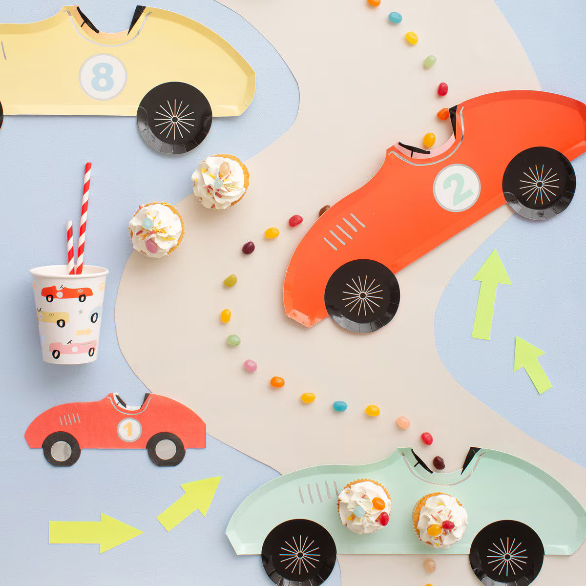 Race Car Party Cups