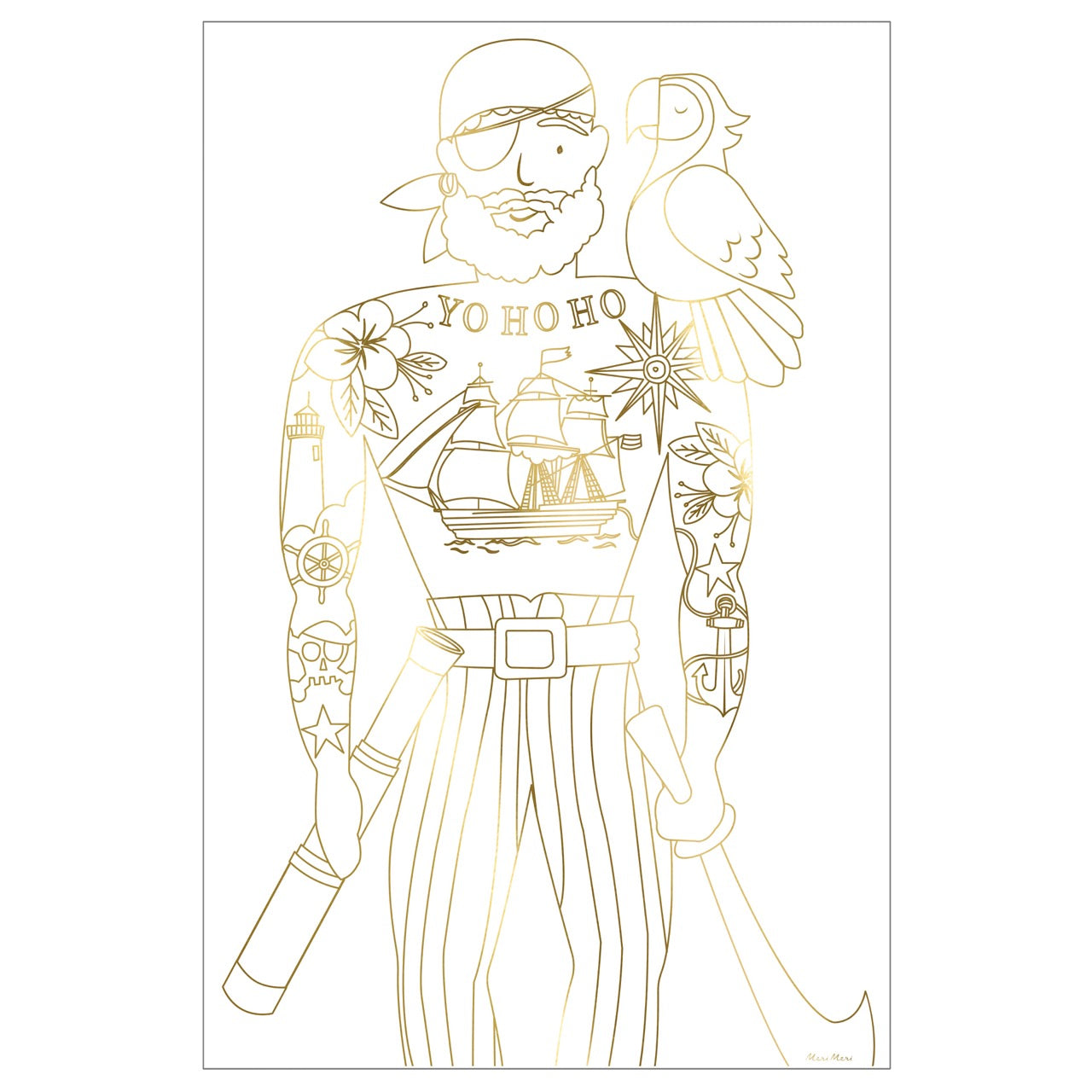 Pirate XL Colouring Posters