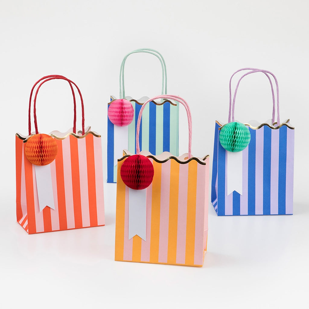 Stripe Happy Birthday Party Bags