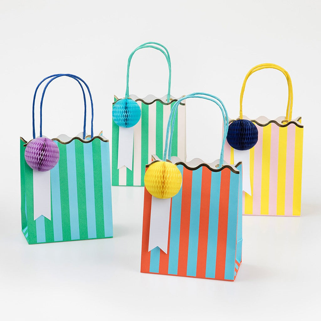 Stripe Happy Birthday Party Bags