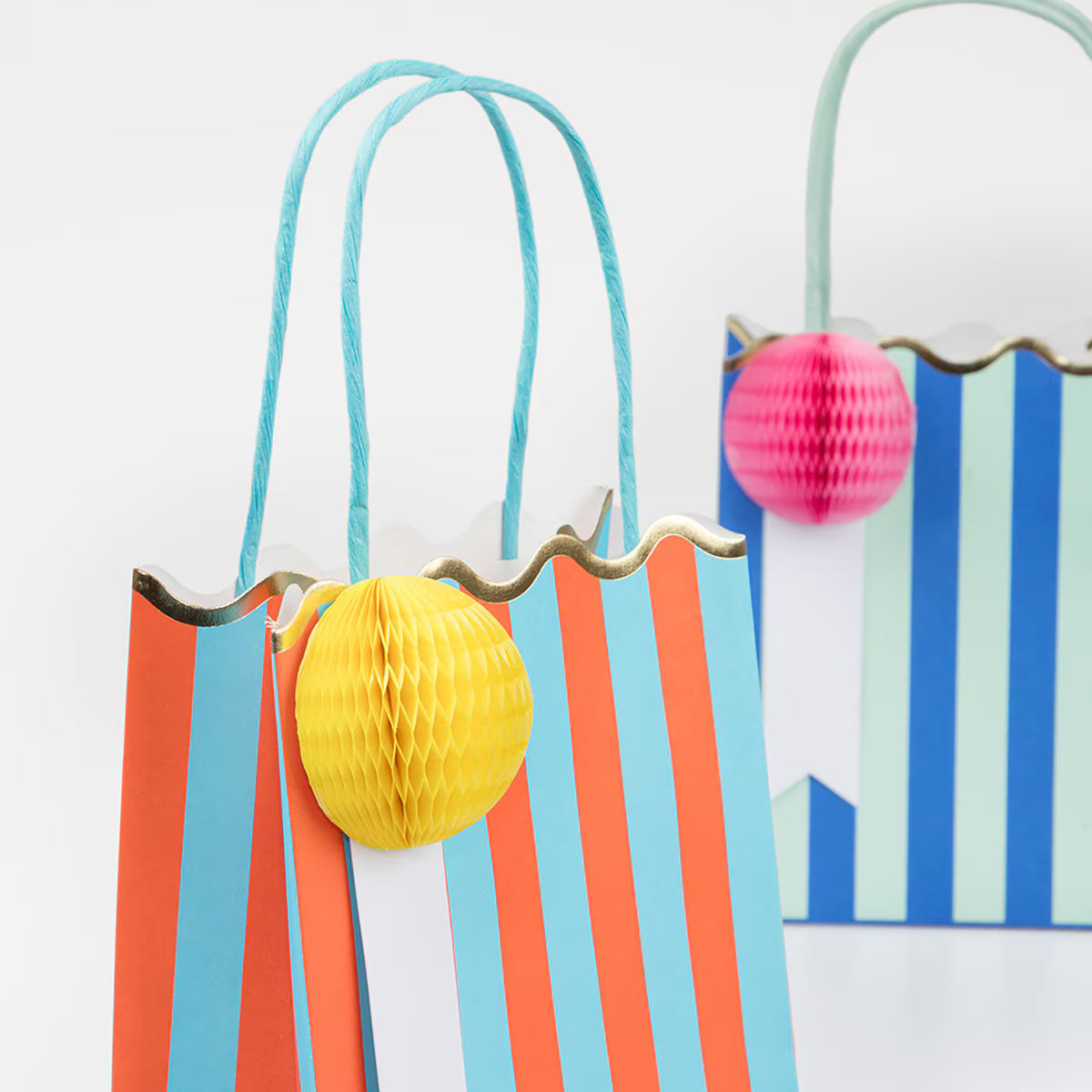 Stripe Happy Birthday Party Bags