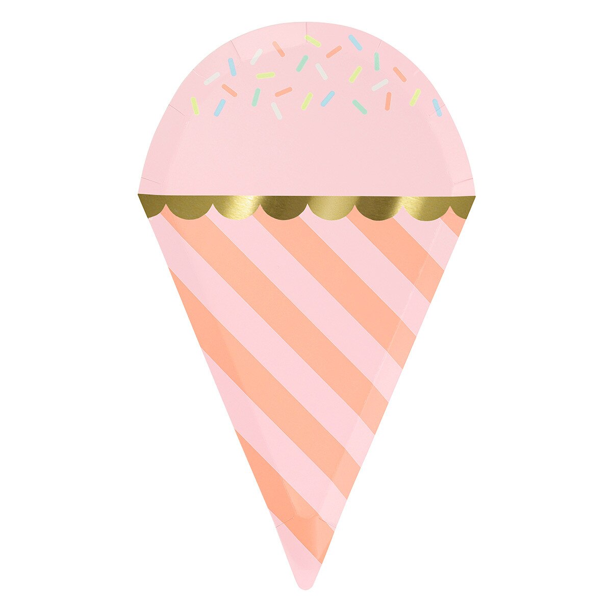 Ice Cream With Sprinkles Plates