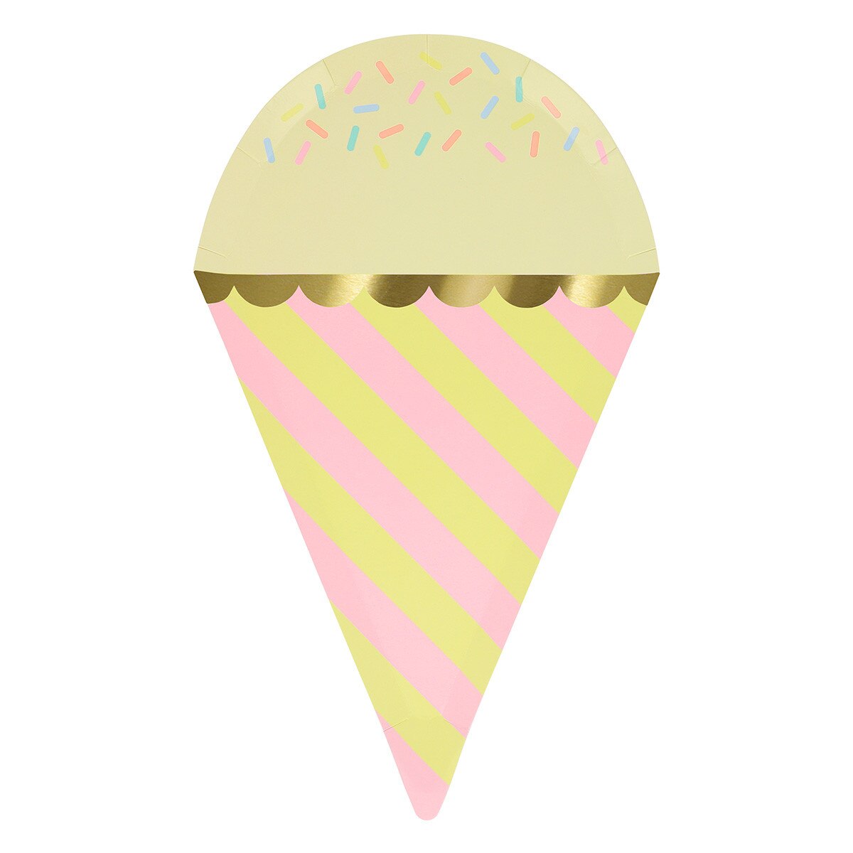 Ice Cream With Sprinkles Plates