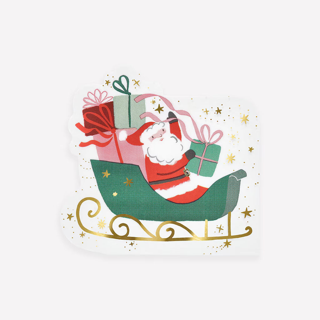 Christmas Santa Sleigh Napkins