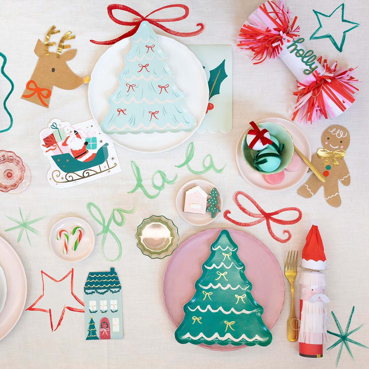 Christmas Santa Sleigh Napkins