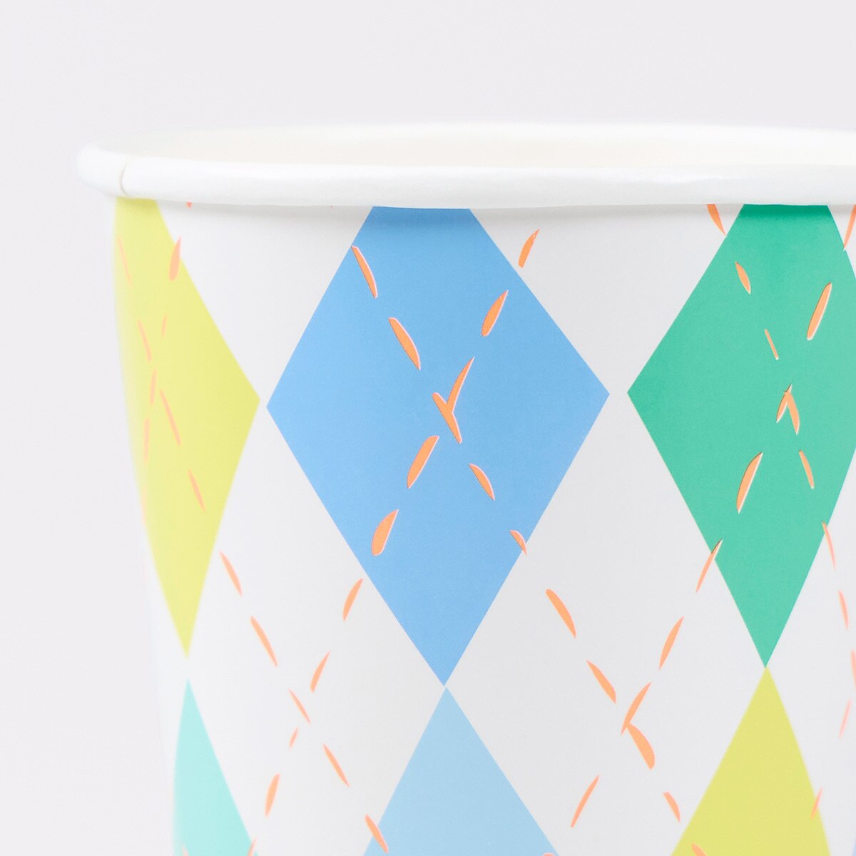 Golf Argyle Pattern Cups