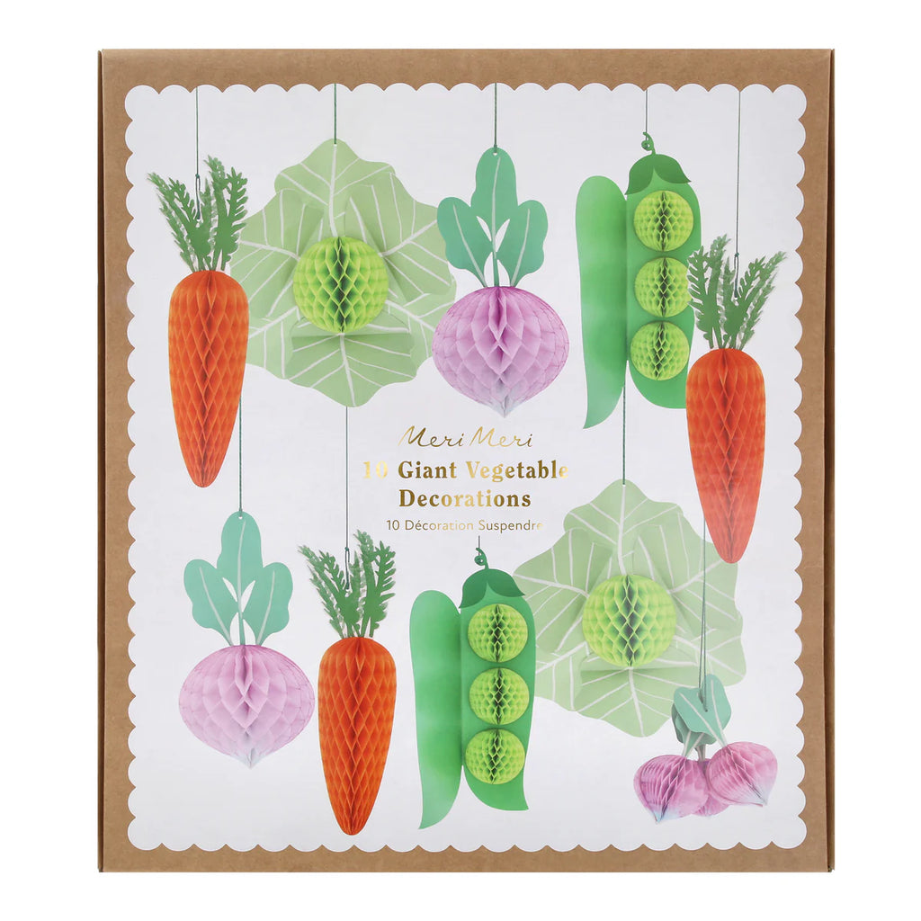 Paper Vegetable Decorations
