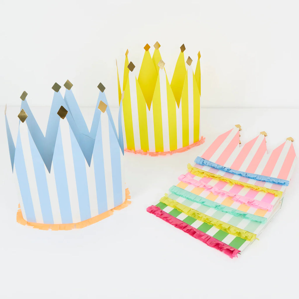 Striped Party Crowns