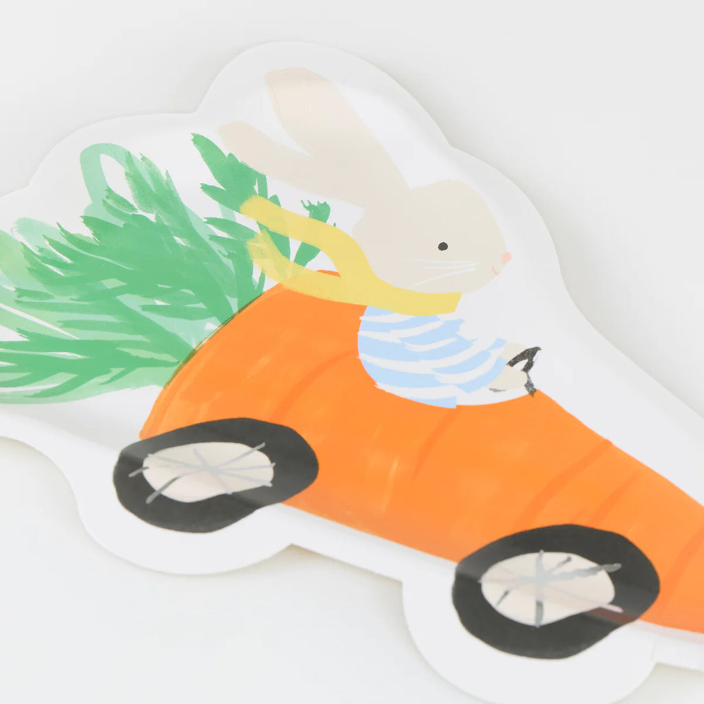Racing Car Bunny Large Plates