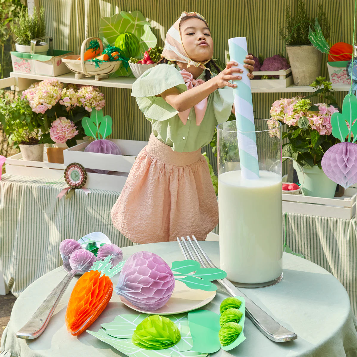 Paper Vegetable Decorations
