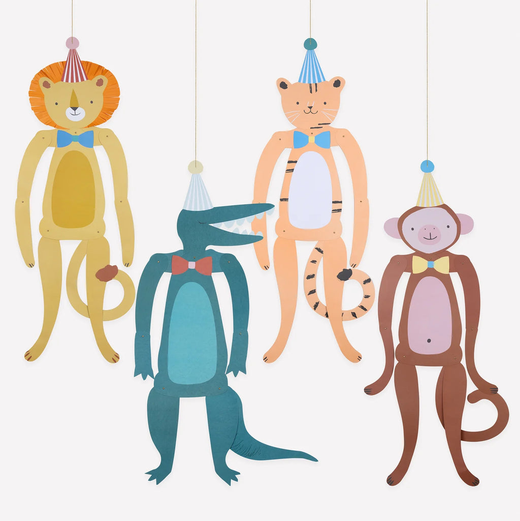 Animal Parade Large Paper Hanging Decorations