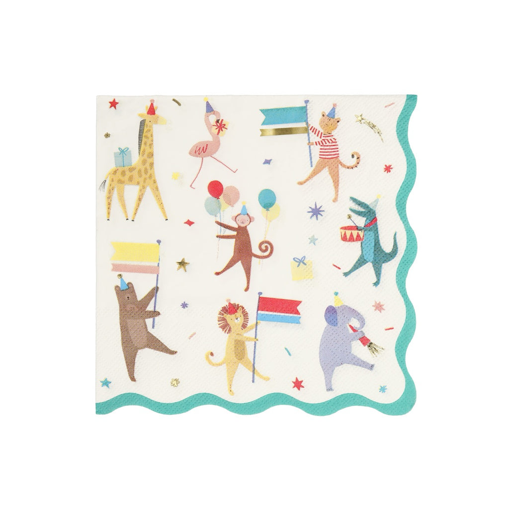 Animal Parade Large Napkins