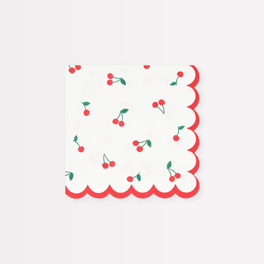 Cherry Pattern Small Napkins