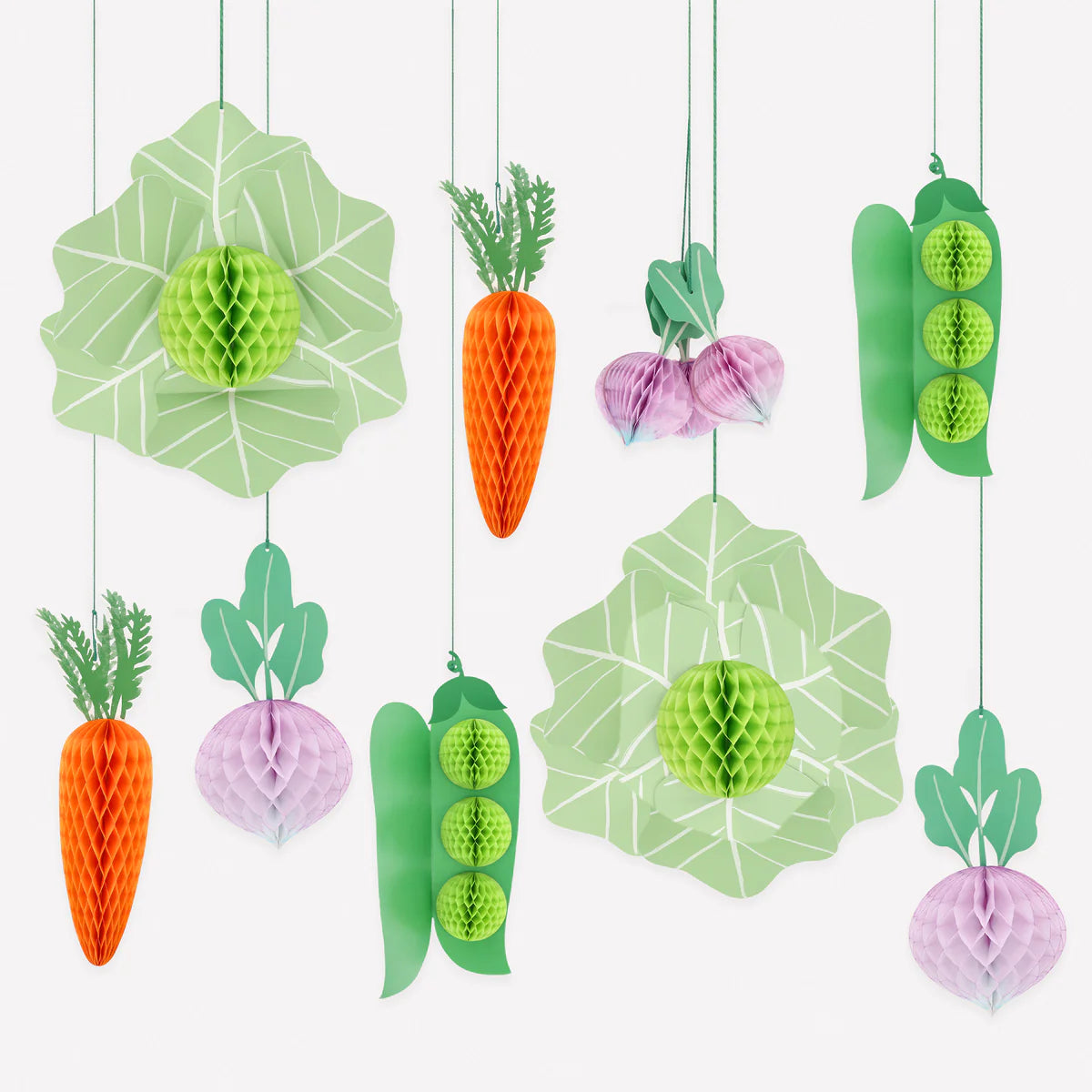 Paper Vegetable Decorations