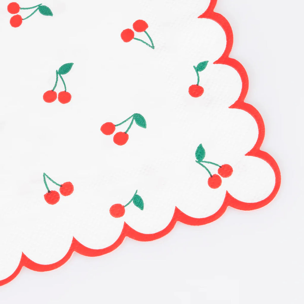 Cherry Pattern Small Napkins