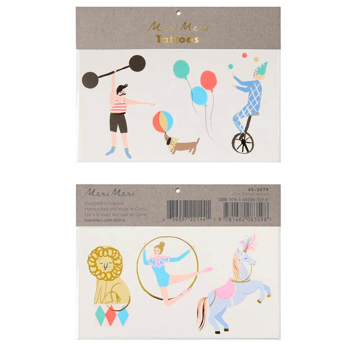 Circus Foil Tattoos