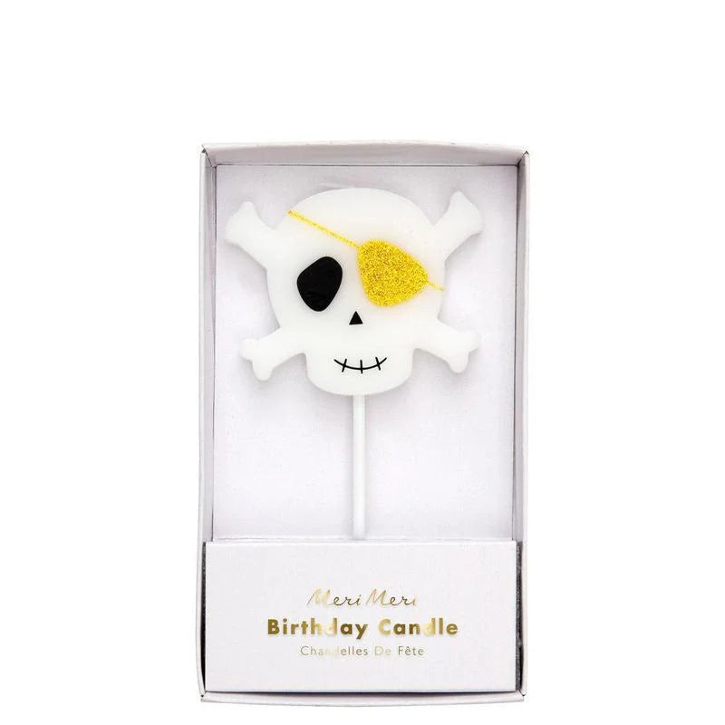 Pirate Skull & Crossbones Birthday Candle