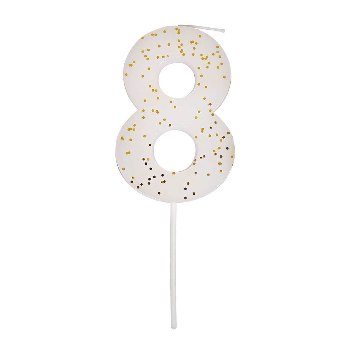 Glitter Birthday Number 8 Candle