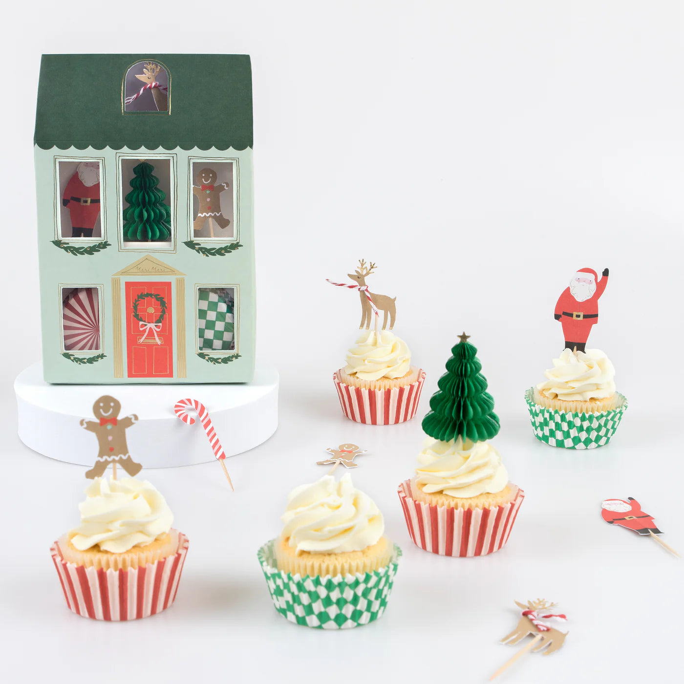 Christmas Festive House Cupcake  Kit