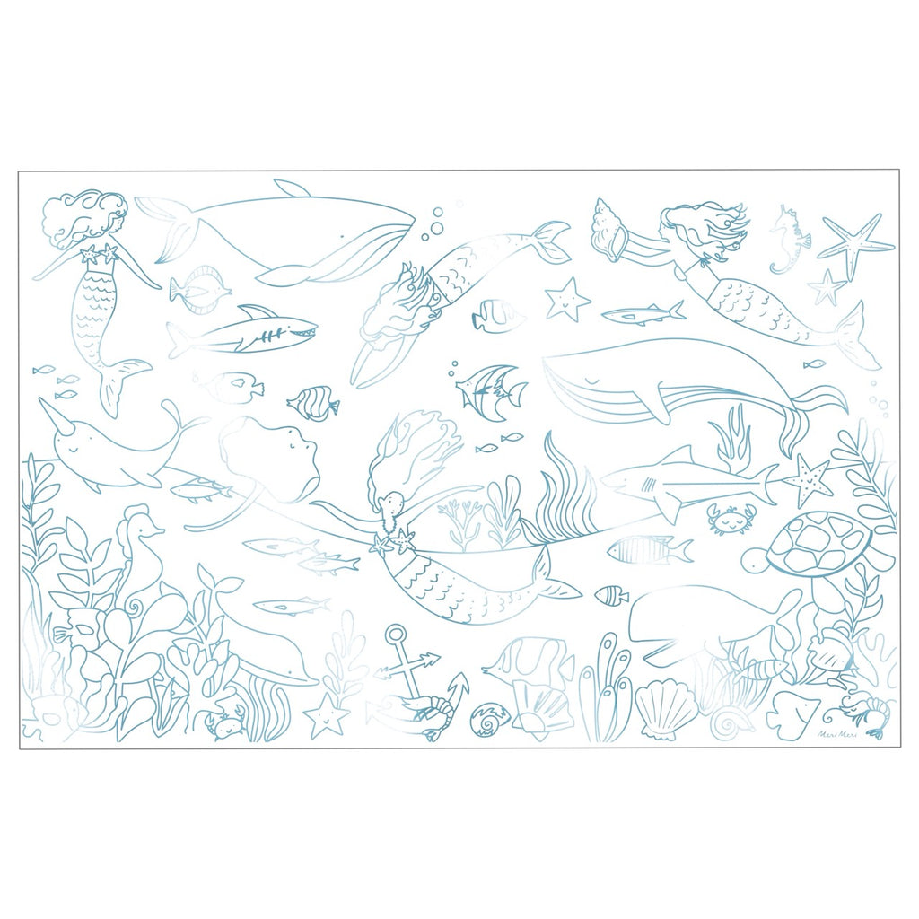 Mermaid XL Colouring Posters