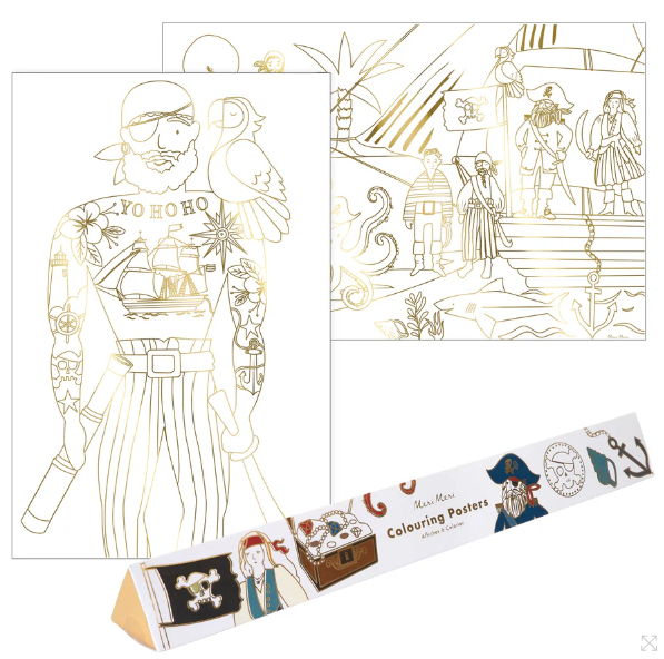 Pirate XL Colouring Posters