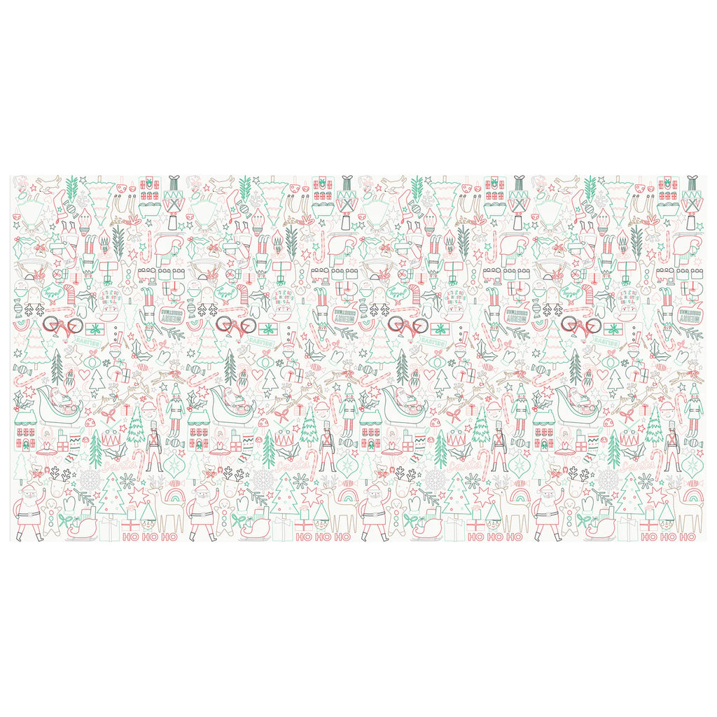 Christmas Colour In Activity Tablecloth