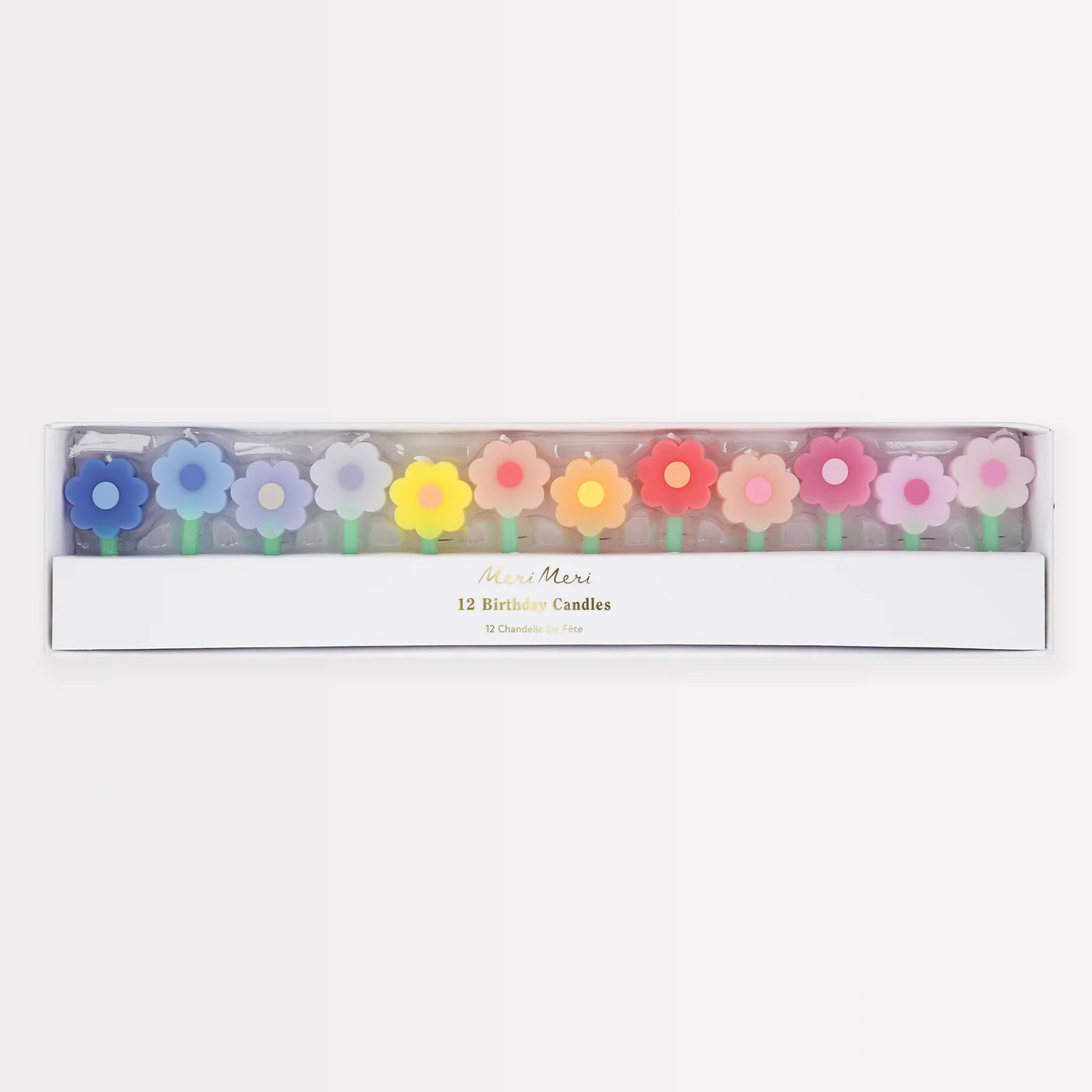 Rainbow Daisy Candles