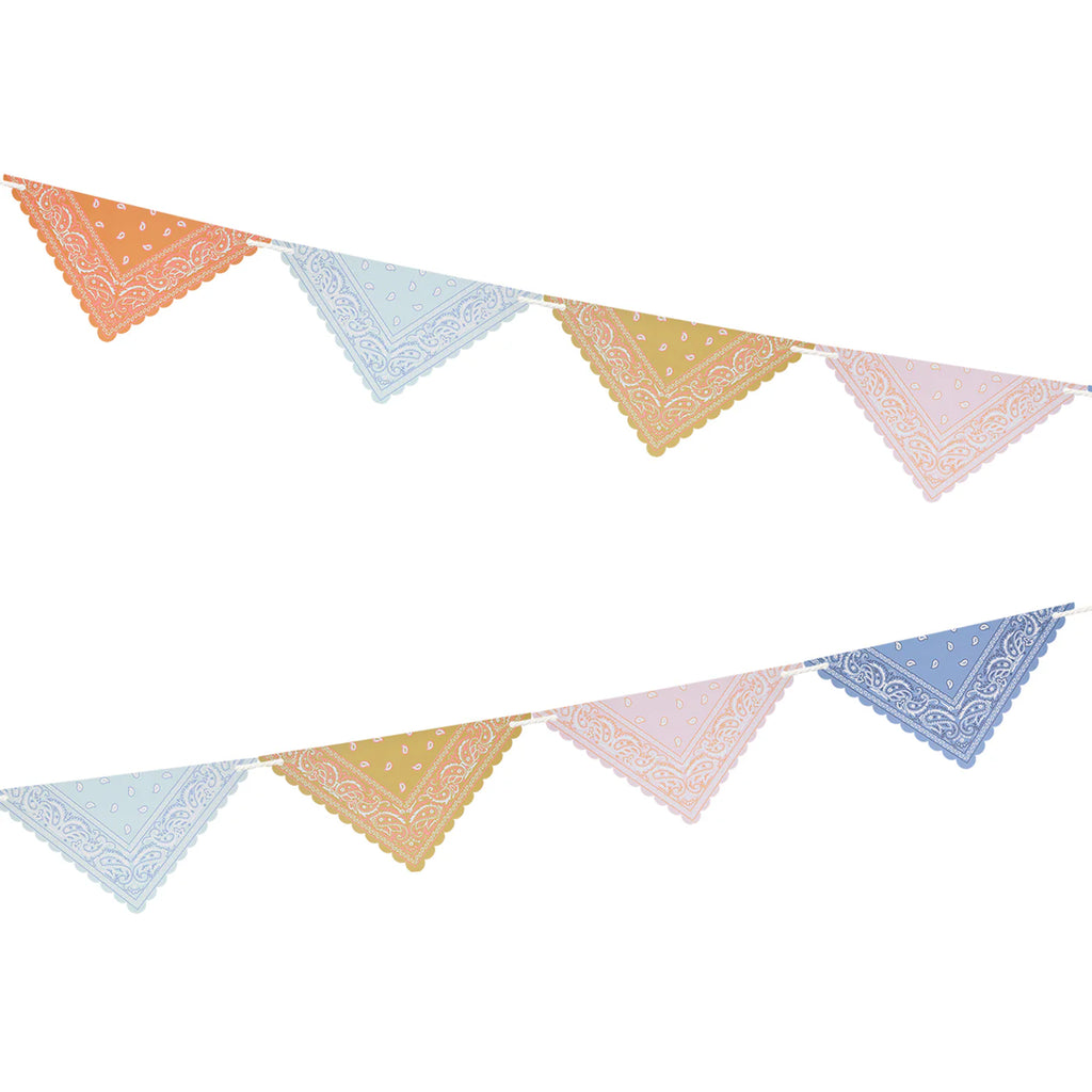 Western Bandana Flag Garland