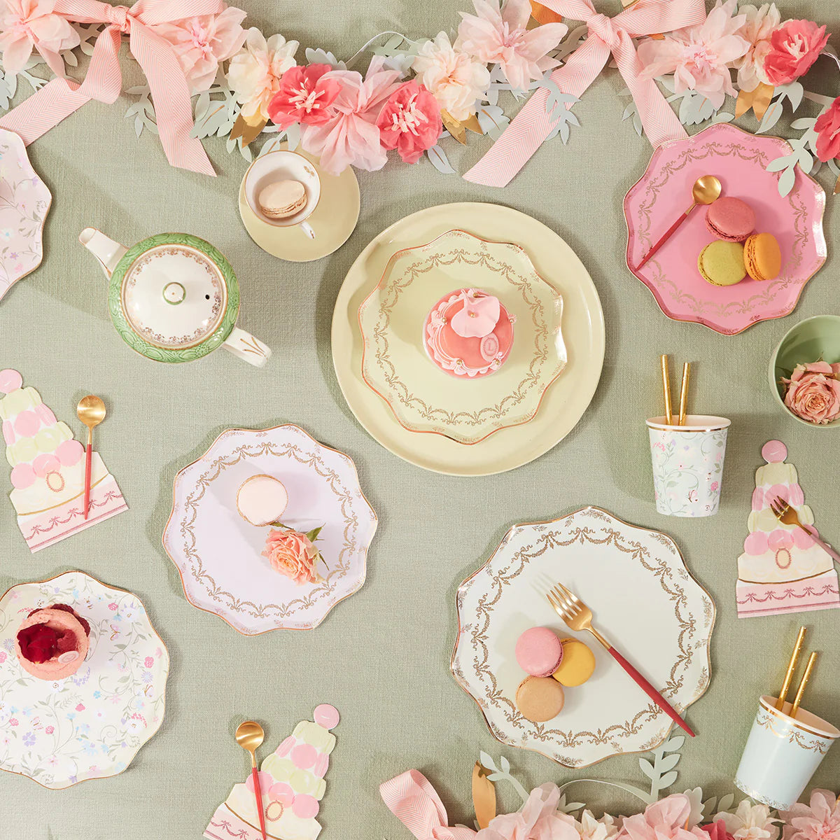 Meri Meri x Ladurée Floral Small Napkins