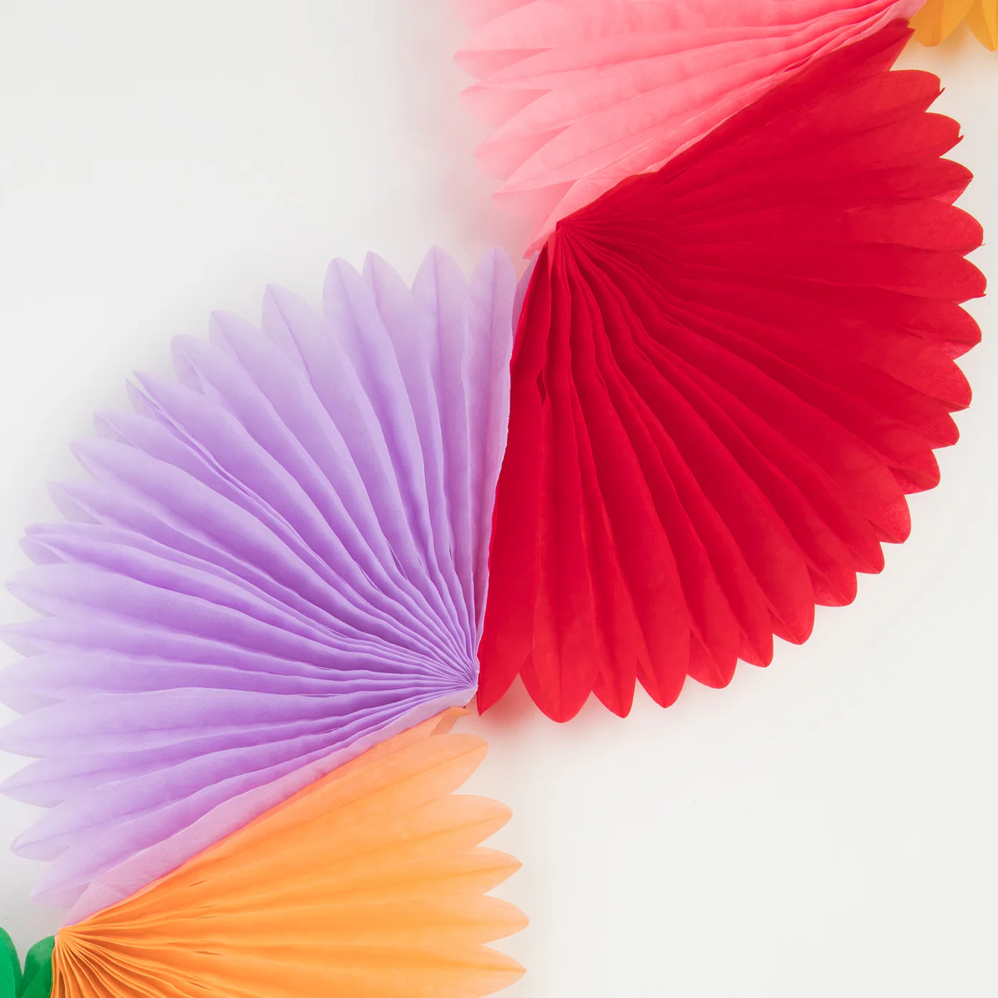 Rainbow Honeycomb Garland
