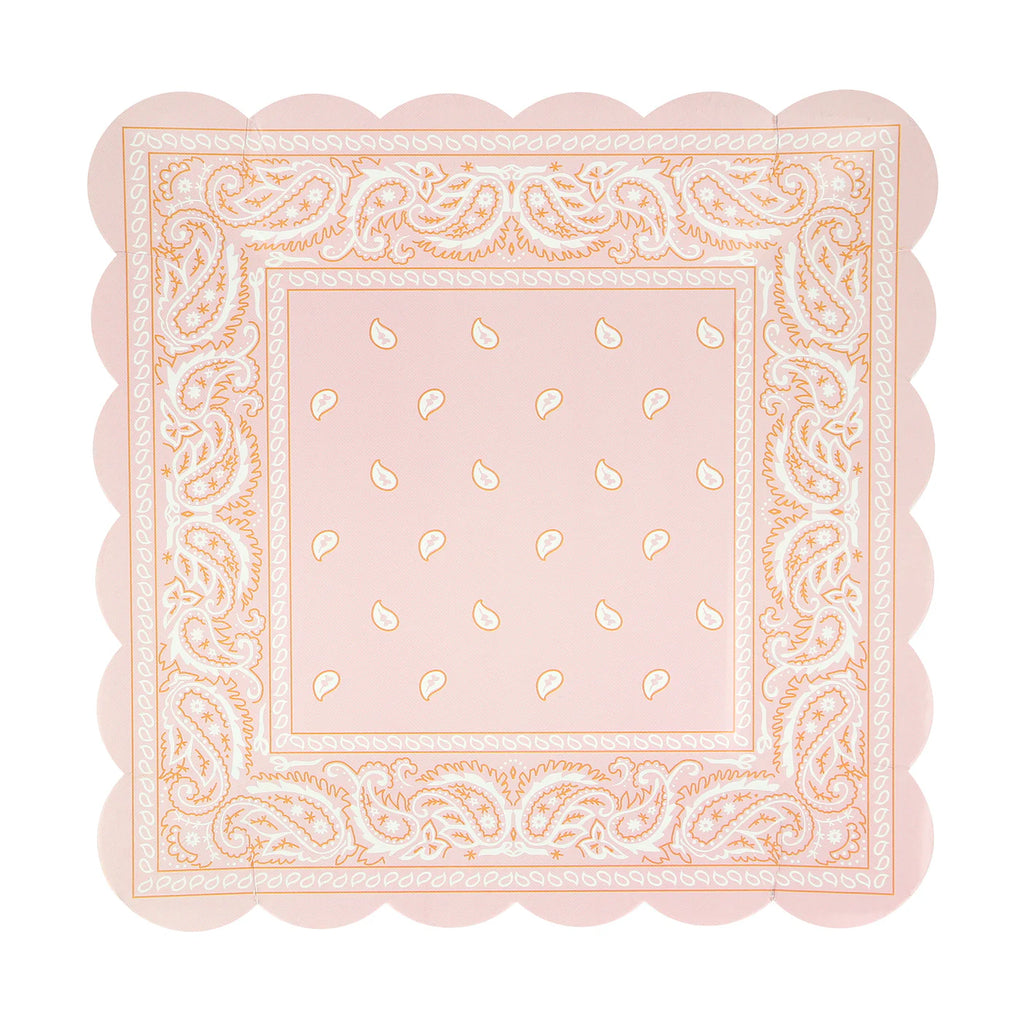 Western Bandana Square Plates