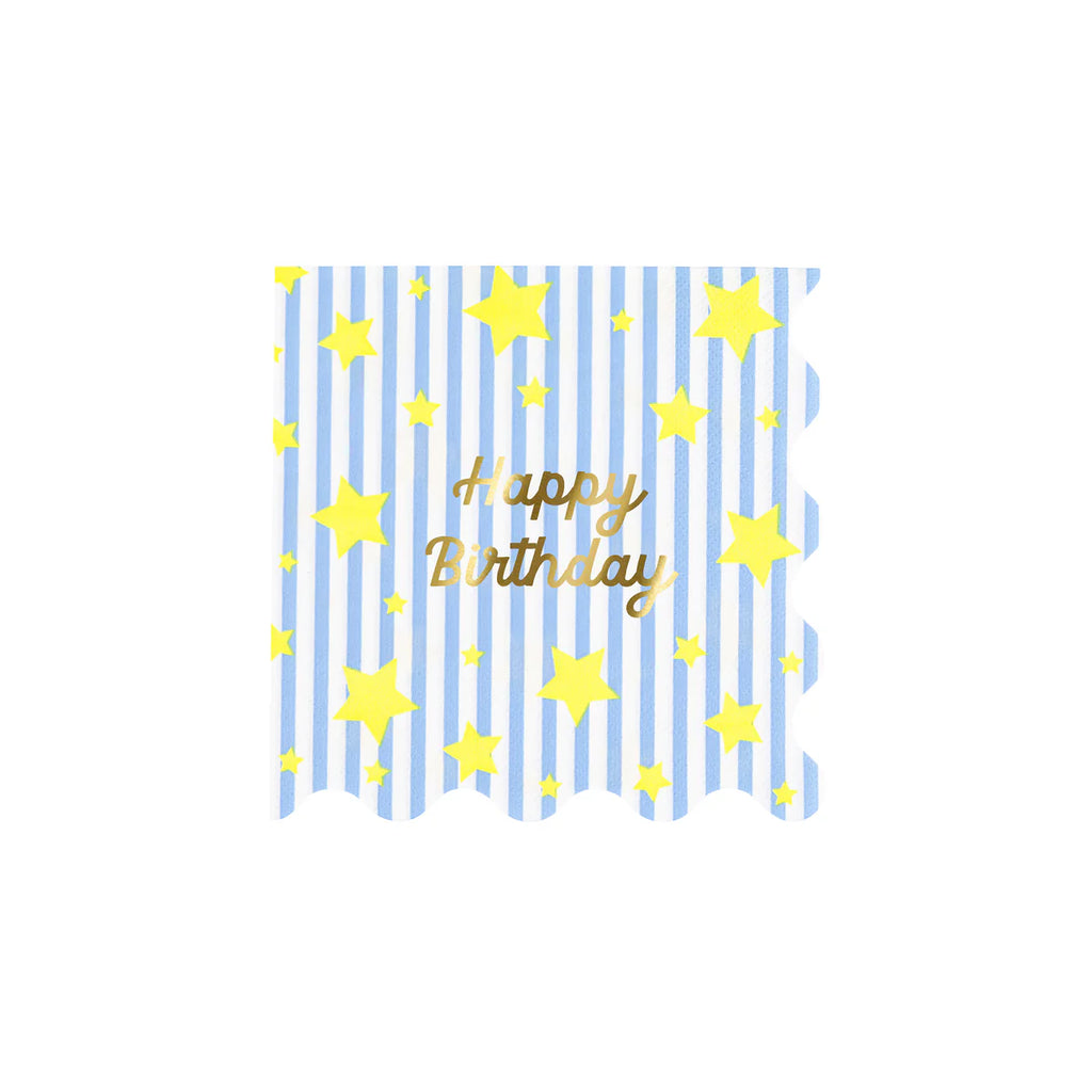 Bright Stars Happy Birthday Small Napkins