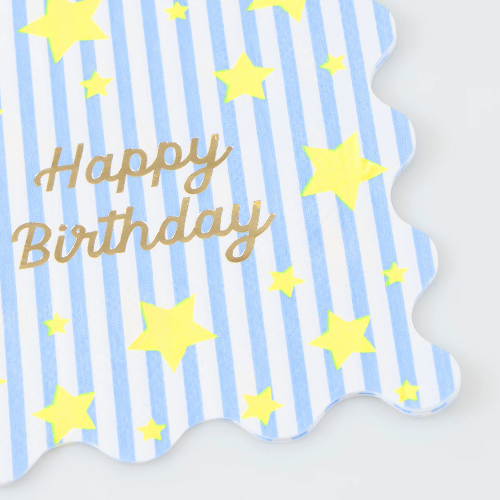 Bright Stars Happy Birthday Small Napkins