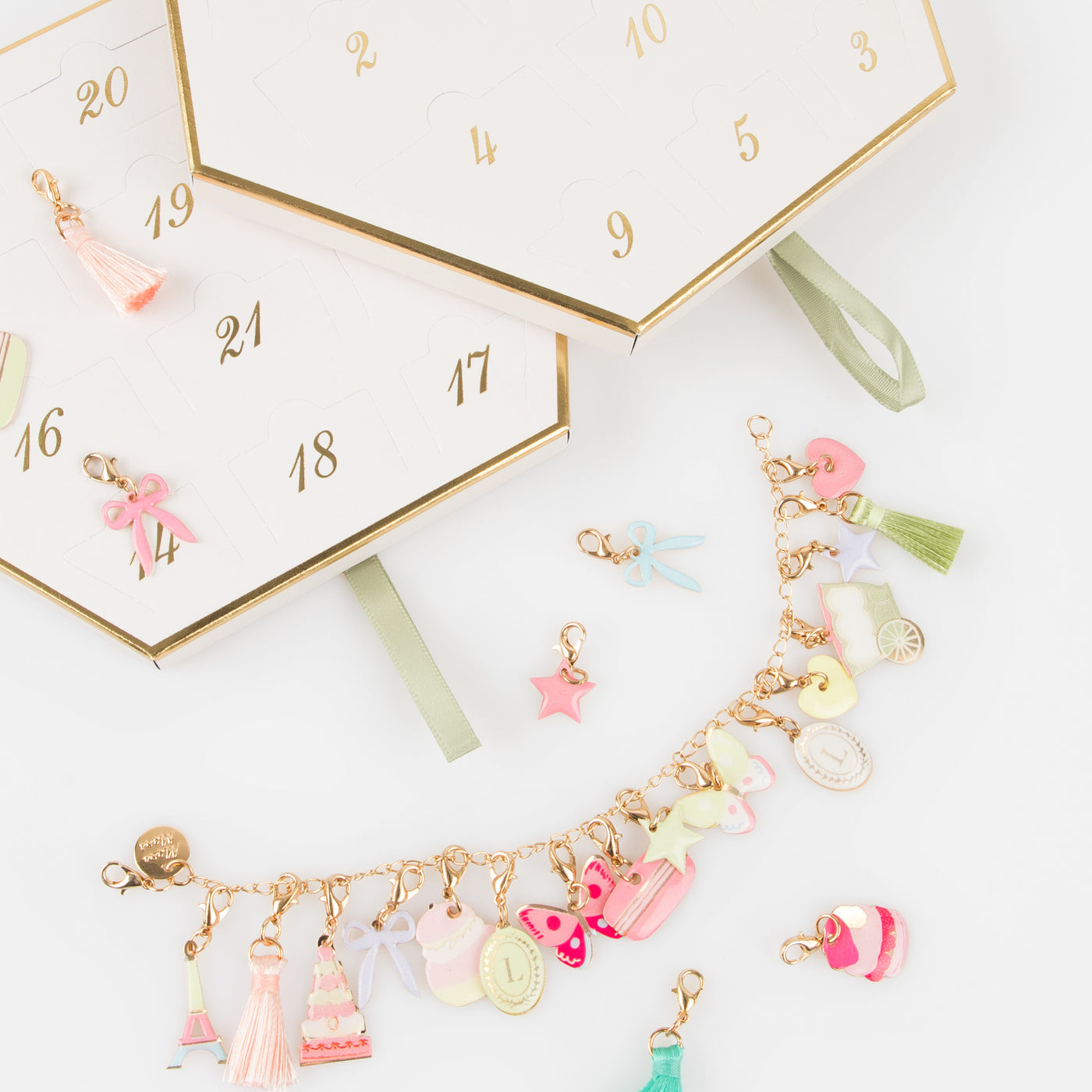 Meri Meri x Ladurée Paris Charm Bracelet Advent Calendar