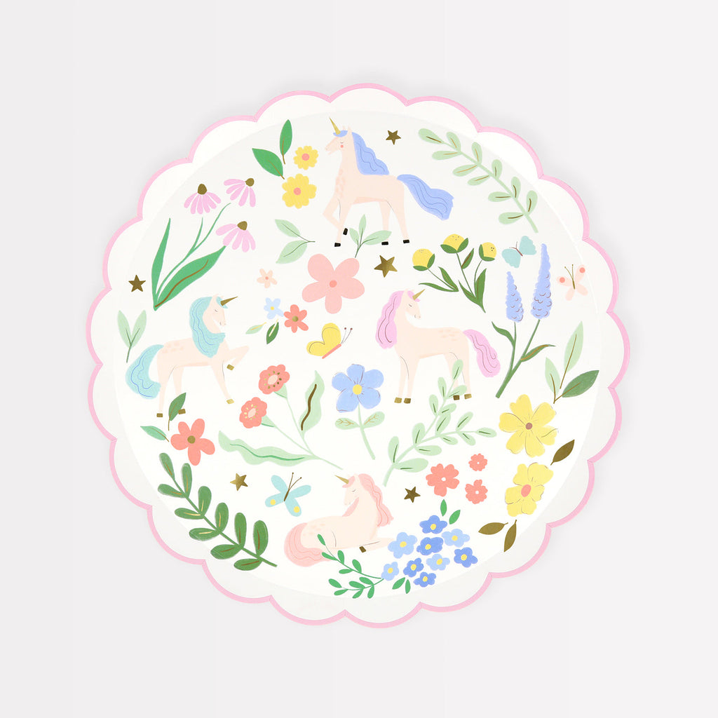 Meadow Unicorns Side Plates