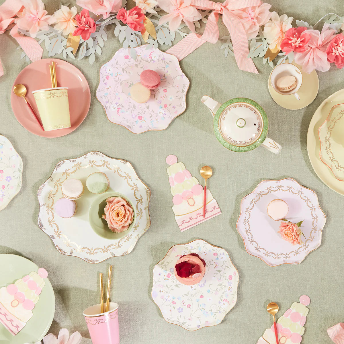 Meri Meri x Ladurée Paris Floral Side Plates