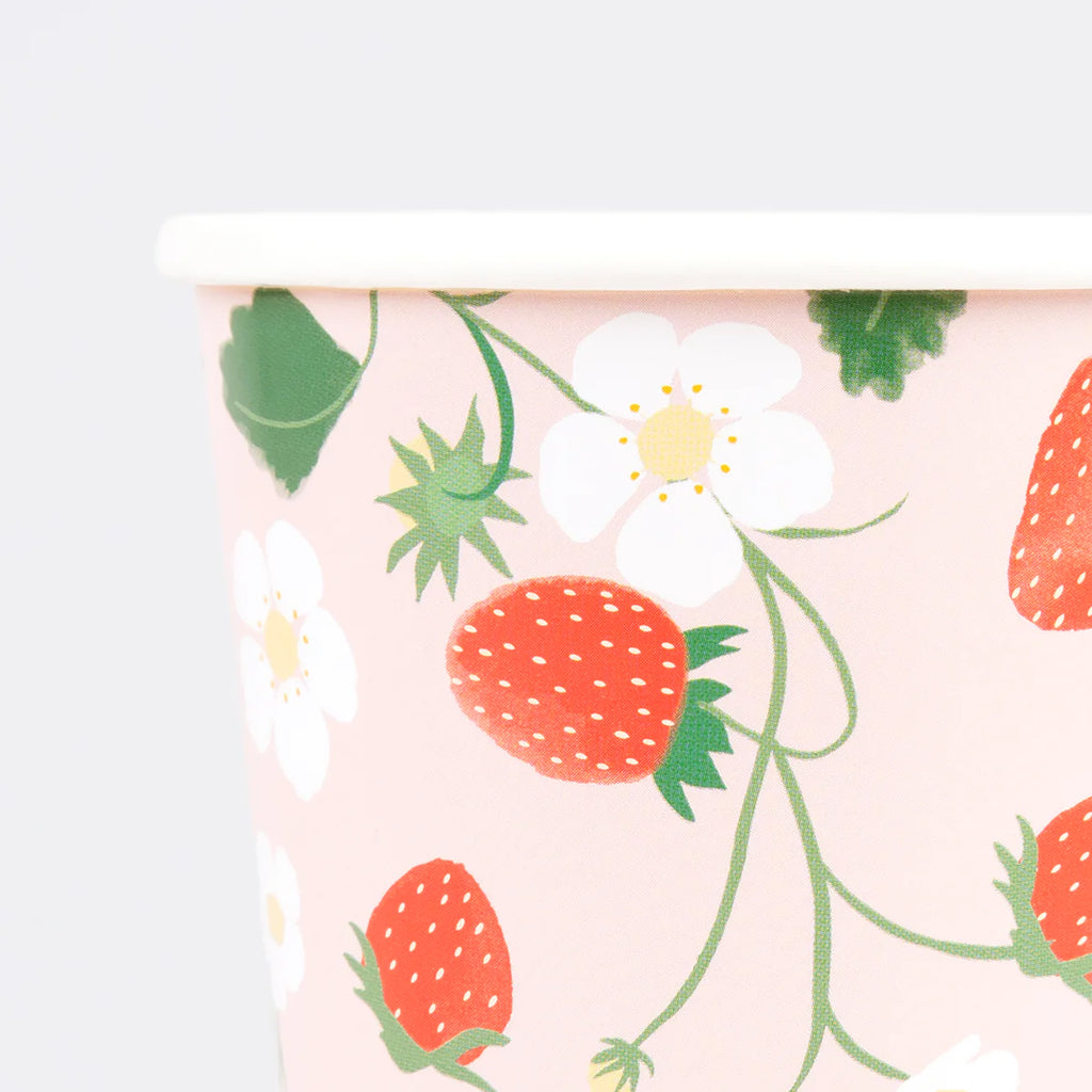 Strawberry Pattern Cups