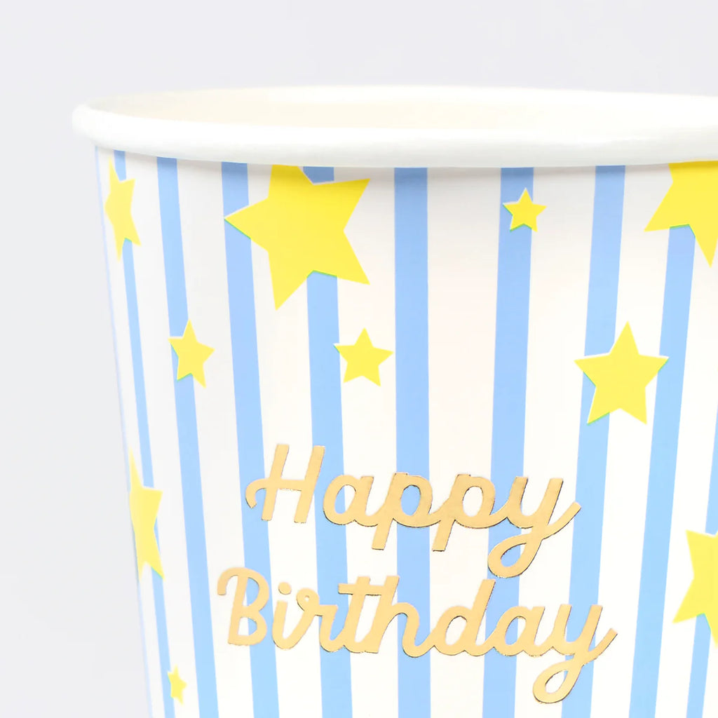 Bright Stars Happy Birthday Cups