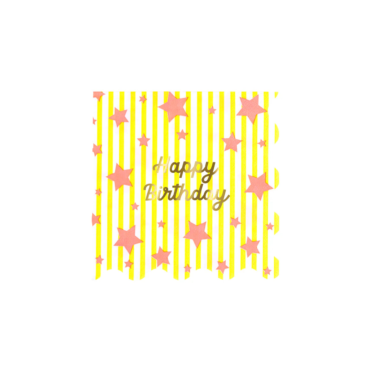 Bright Stars Happy Birthday Small Napkins