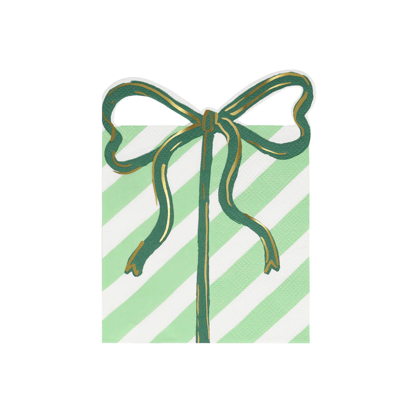 Christmas Present with Bow Napkins