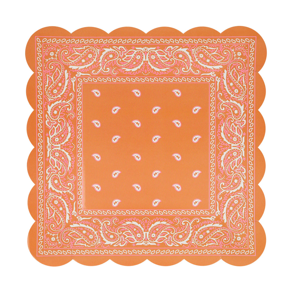 Western Bandana Square Plates