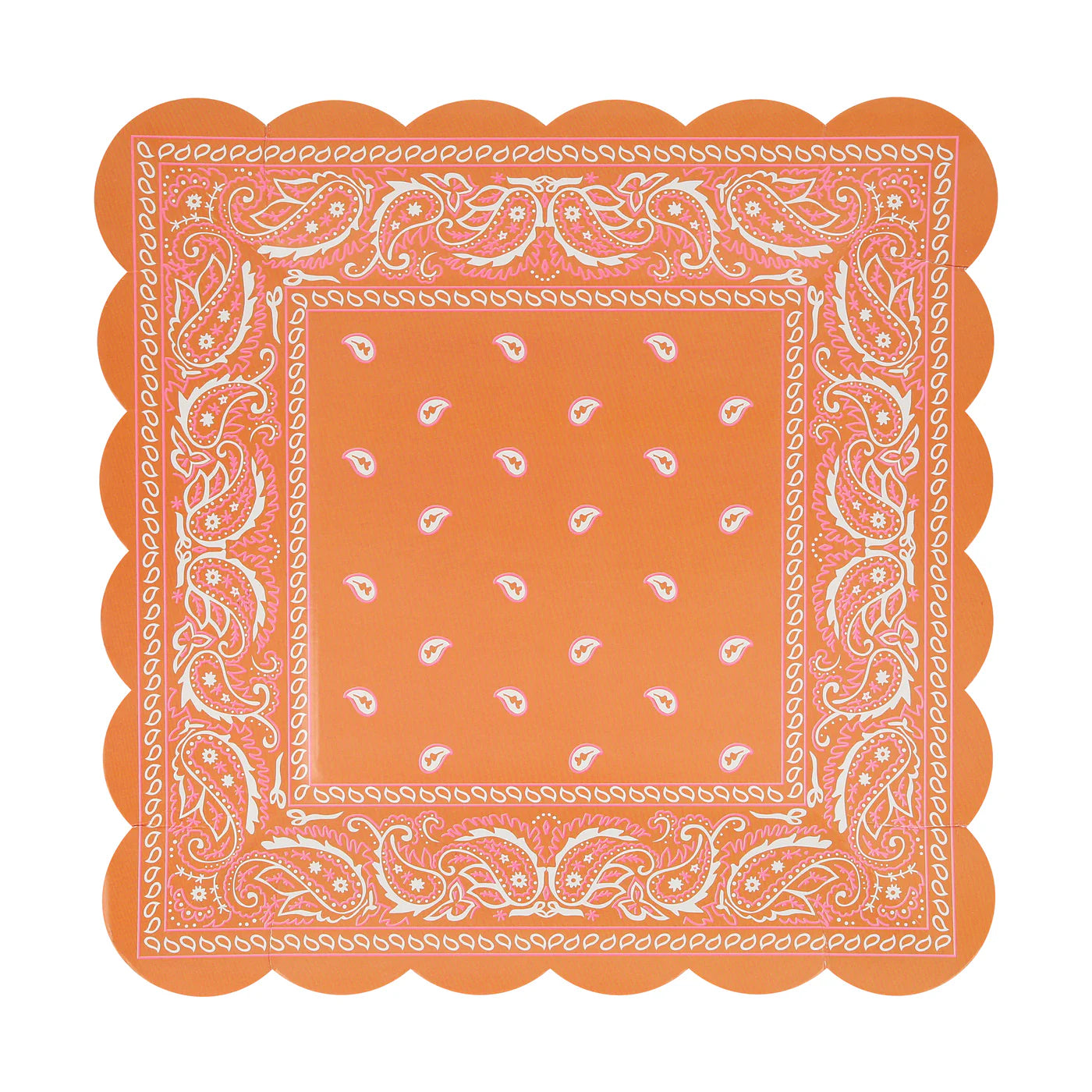 Western Bandana Square Plates