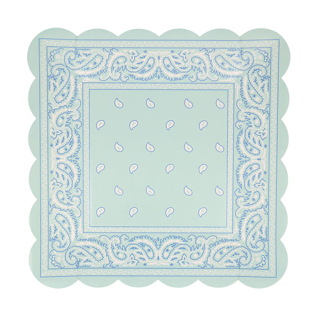 Western Bandana Square Plates
