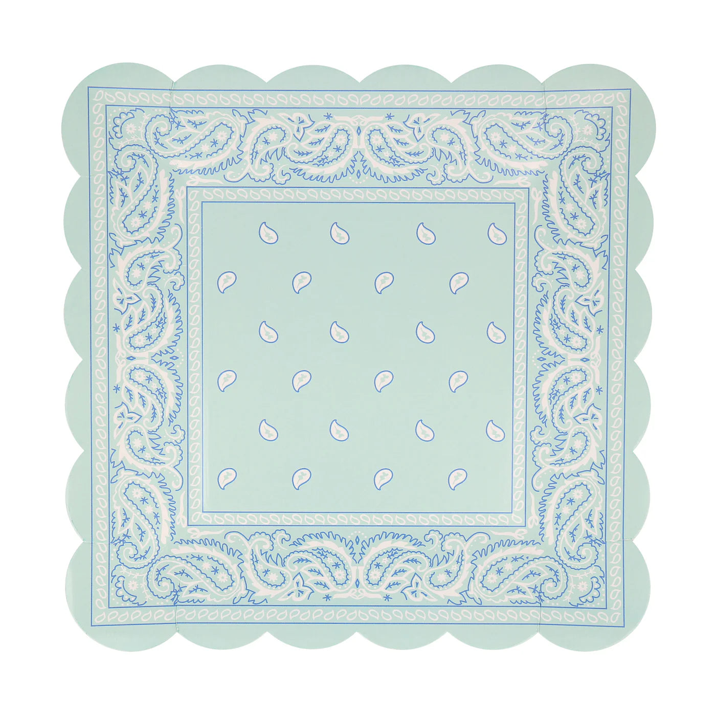 Western Bandana Square Plates