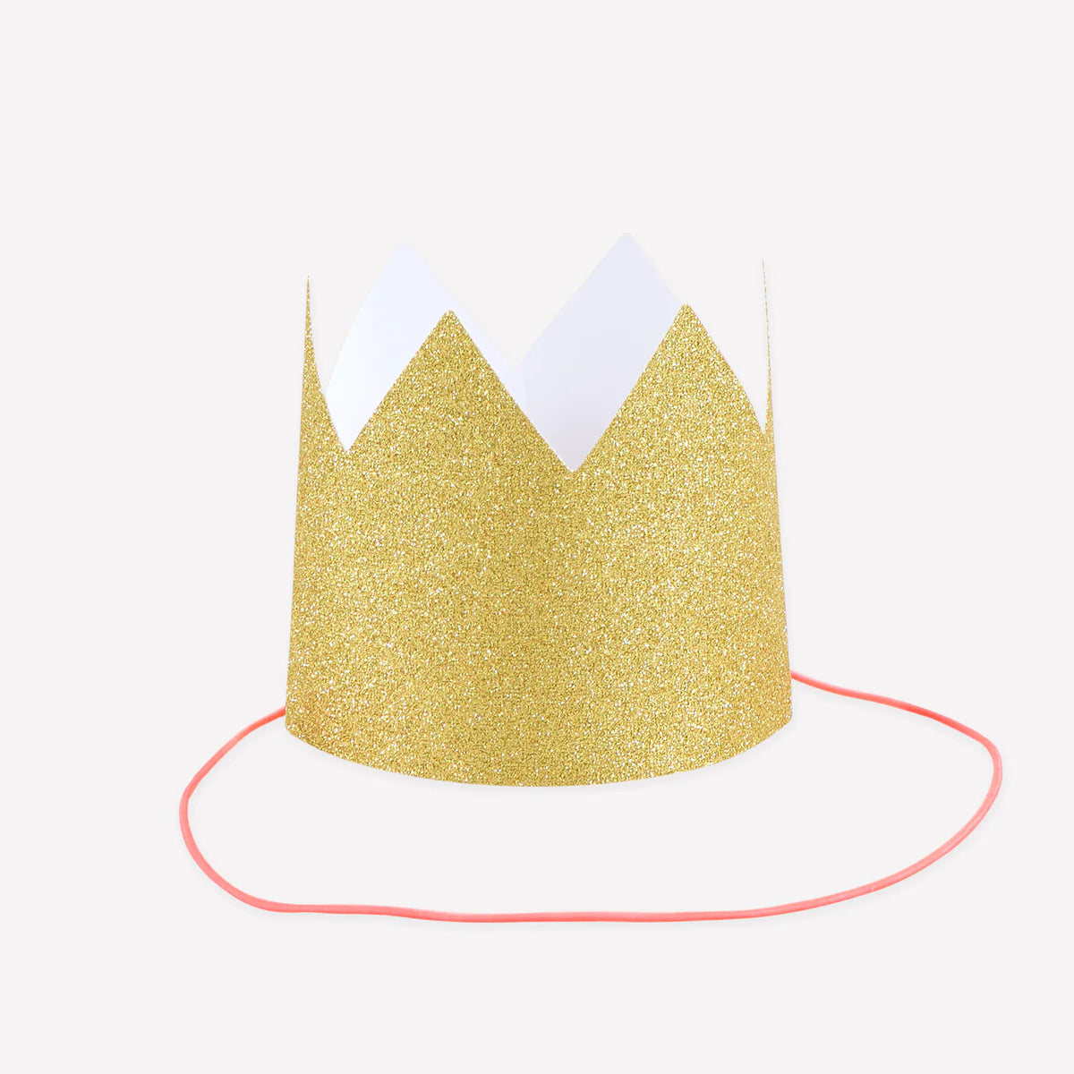 Gold Glitter Party Crowns