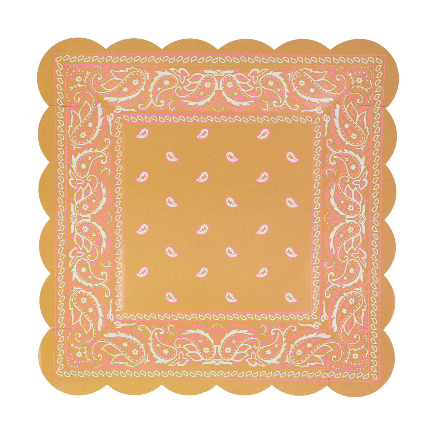 Western Bandana Square Plates