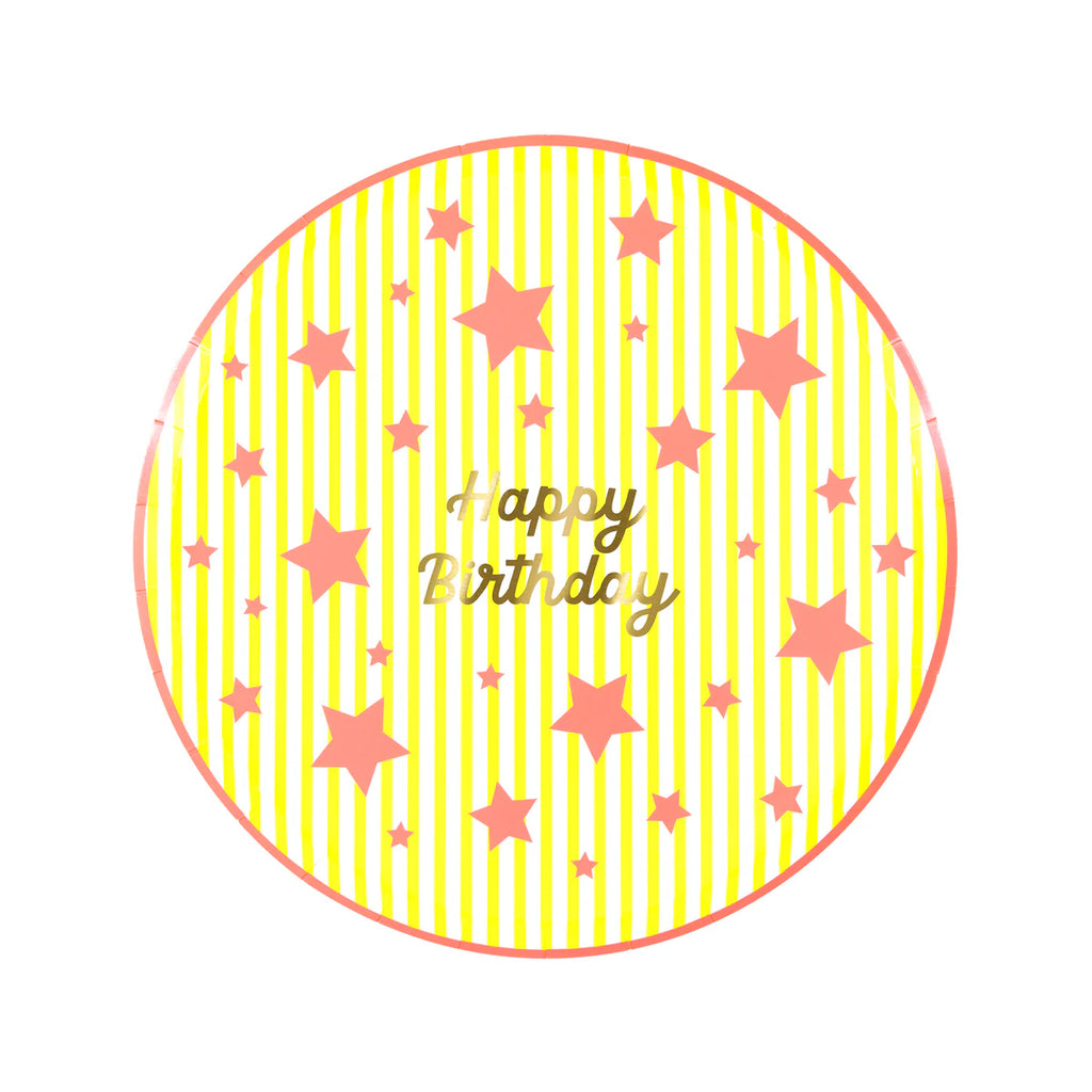 Bright Stars Happy Birthday Side Plates