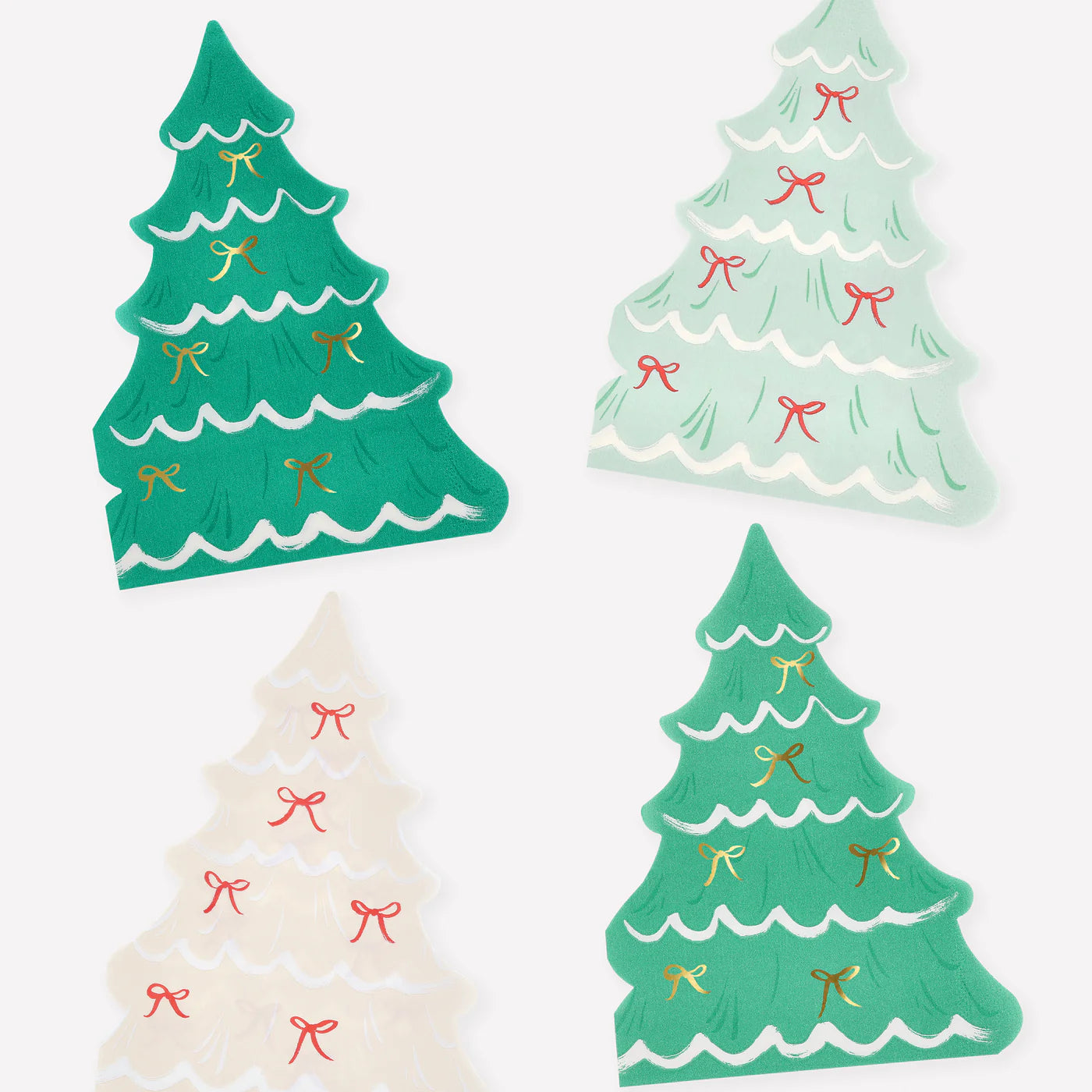 Christmas Tree Bow Napkins